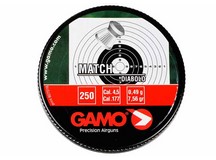 Gamo Match .177 Cal, 7.56 Grains, Wadcutter, 250ct 