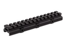 UTG Super Slim Picatinny Riser Mount, .5 inch Height, 13 Slots 