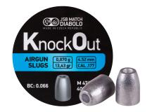 JSB KnockOut Slugs .177 Cal, 13.43gr, Hollowpoint, 400ct 