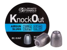 JSB KnockOut Slugs .177 Cal, 10.03gr, Hollowpoint, 500ct 