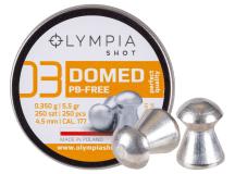 Olympia Shot Domed Pellets, .177cal, 5.5gr, Lead-Free, 250ct 