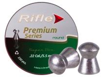 Rifle Ammunition Rifle Premium Pellets, .22cal, 18.67gr, Round Nose, 250ct 