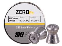 SIG Sauer Zero Pellets, .22 Cal, 16.6 Grains, Hollowpoint, 250 ct 
