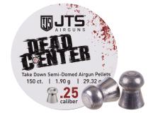 JTS Airguns JTS Dead Center Precision .25 Cal, 29.32 Grain, Semi-Domed, 150ct 
