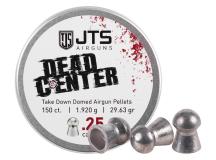 JTS Airguns JTS Dead Center Precision .25 Cal, 29.63 Grain, Domed, 150ct, Blister Pack 