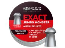 JSB Redesigned Exact Jumbo Monster Shallow Skirt .22 Cal, 25.39 Grains, Domed, 200ct 