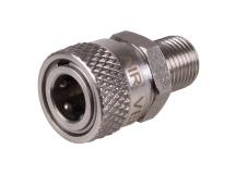 Air Venturi Female Quick-Disconnect to 1/8 inch BSPP Male, 5000 PSI 