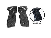 Beretta 92FS Grips, Black Plastic 
