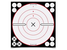 Birchwood Casey Shoot-N-C White/Black Bullseye X Targets & Pasters, 8 inch, 6ct   