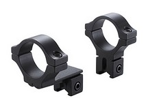BKL 1 inch Rings, 3/8 inch or 11mm Dovetail, Offset, Matte Black 