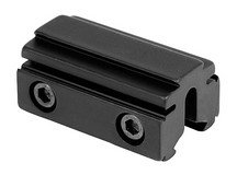 BKL 3/8 inch or 11mm Tri-Mount Dovetail Riser Mount, 1.625 inch Long, Black 