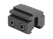 BKL Single 3/8 inch or 11mm Tri-Mount Dovetail Riser Mount, 1 inch Long, Black 