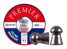 Crosman Premier Ultra Magnum .177 Cal, 10.5 Grains, Round Nose, 500ct 