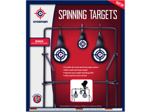Crosman Spinning Logo Target, 3 Metal Spinners 