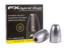 FX Airguns FX Hybrid Slug, .25 Cal, 26 Grains, Hollowpoint, 100ct 