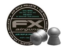 FX Airguns FX Air Rifle Pellets .35 Cal, 81.02 Grains, Domed, 100ct. 