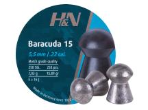 Haendler & Natermann H&N Baracuda 15, .22 Cal, 15.89 Grains, Round Nose, 250ct 