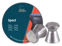 Haendler & Natermann H&N Sport .177 Cal, 8.18 Grains, Wadcutter, 500ct 