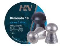 Haendler & Natermann H&N Baracuda 18, .22 Cal, 18.13 Grains, Round Nose, 200ct 