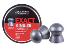 JSB Match Diabolo Exact King .25 Cal, 25.39 Grains, Domed, 350ct 