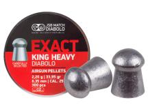 JSB Diabolo Exact King Heavy, .25 Cal, 33.95 Grains, Domed, 300ct 