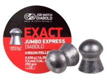 JSB Diabolo Exact Jumbo Express .22 Cal, 14.3 Grains, Domed, 250ct 