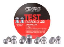 JSB Match Diabolo Test Sampler, .22 Cal, Round Nose & Pointed, 4 Pellet Types, 240ct 