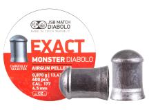 JSB Exact Monster .177 Cal, 13.4 Grains, Cylindrical, 400ct 