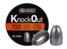 JSB KnockOut Slugs .216 Cal, 25.39gr, Hollowpoint, 200ct 