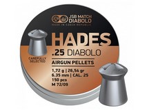 JSB Match Diabolo Hades, .25 Cal, 26.54gr, Hollowpoint, 150 ct 