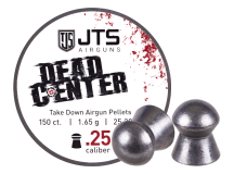 JTS Airguns JTS Dead Center Precision .25 Cal, 25.3 Grains, Domed, 150ct 