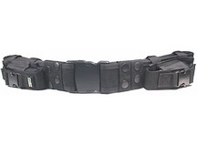 UTG Heavy Duty Elite Law Enforcement Pistol Belt with Dual Mag Pouches - Black 
