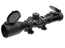 Leapers UTG 4-16x44 AO Compact Scope, EZ-TAP, Illuminated Mil-Dot Reticle, 1/4 MOA, 30mm Tube, Picatinny/Weaver Rings 