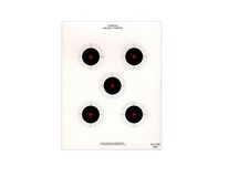 National Target Company National Target 5 Bull Red Center Air Rifle Target 