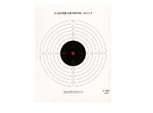 National Target Company National Target Single Bull Red Center Air Pistol Target 