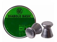 RWS Diabolo Basic .177 Cal, 7.0 Grains, Wadcutter, 300ct 