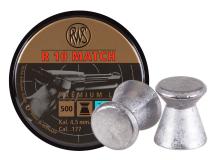 RWS R-10 Match Pistol .177 Cal, 7.0 Grains, 4.50mm, Wadcutter, 500ct 