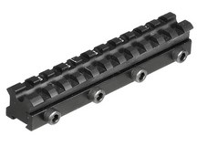 UTG Drooper Scope Rail, 11mm-to-Weaver Adapter, Scope Stop 
