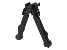 UTG Folding Metal Bipod, Quick-Detach, Rubber-Armored, Panning, Telescoping Legs 