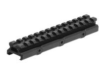 UTG Super Slim 20 MOA Elevated Picatinny Mount, 13 Slots, 0.55 inch High 