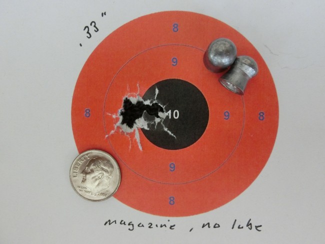 25 yards, groups of 5 from 200 bar
