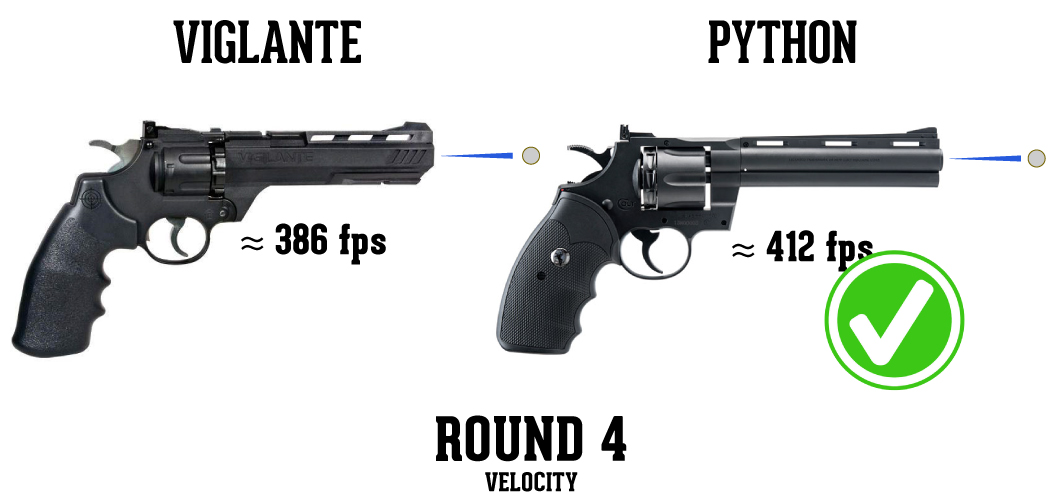 GAMO PR725 vs Colt python 357 co2 revolver comparison video 