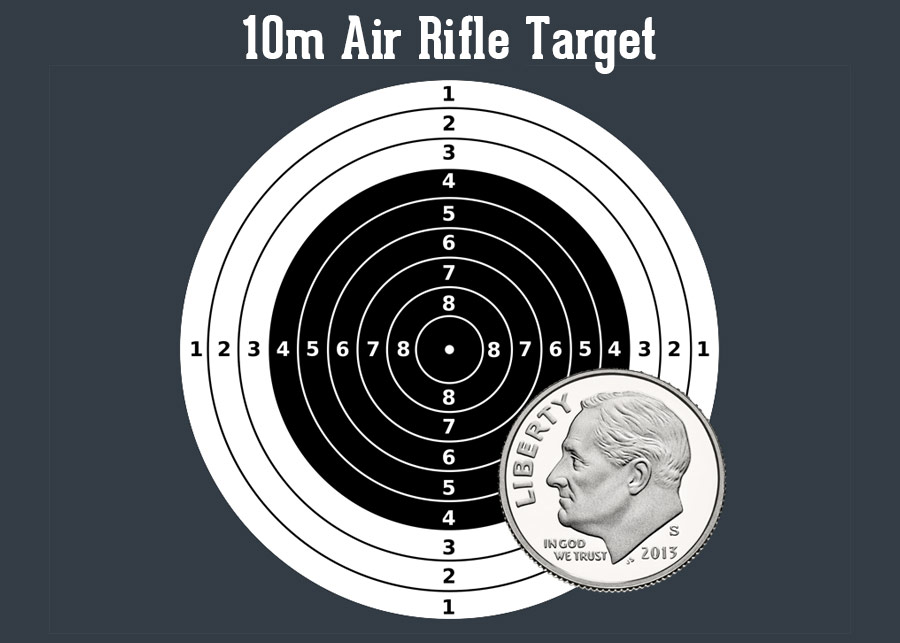 HA Outlet 10 Meter Air Rifle 12 Bullseye AR 5/10 33 Ft. 