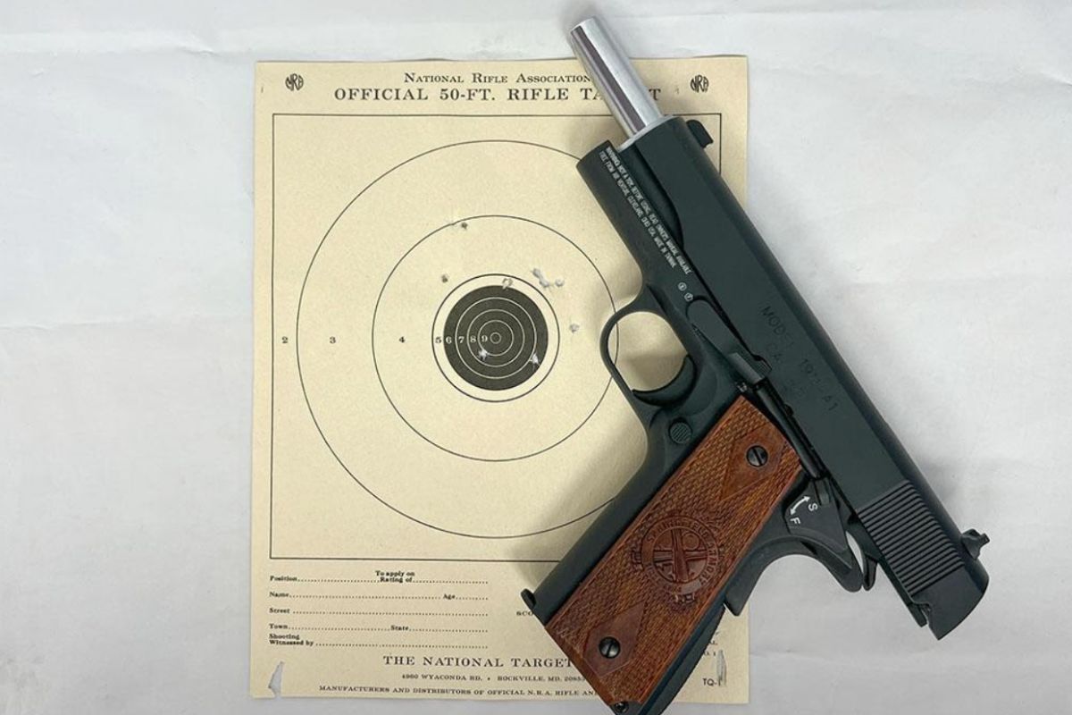 Springfield 1911 bb pistol shot grouping 2