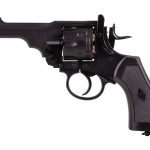 Webley MKVI Pellet Revolver, 4" Barrel, Black Finish