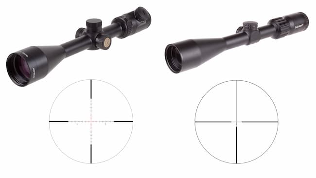 scopes with closeup on reticles